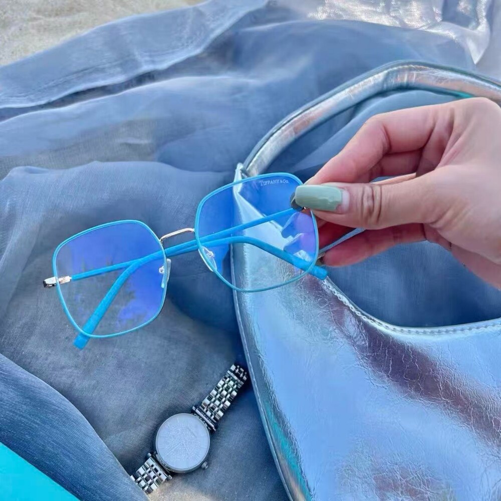 Tiffany Minimalist Blue Frame Eyewear
